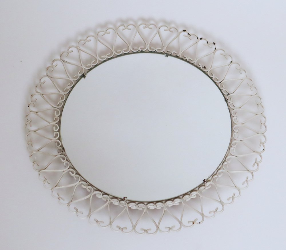 White Heart Loop Mirror, 1950s