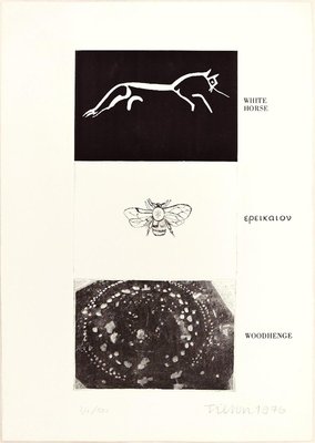 White Horse, Woodhenge - Original Erching by Joe Tilson - 1976 1976-ZCI-760768