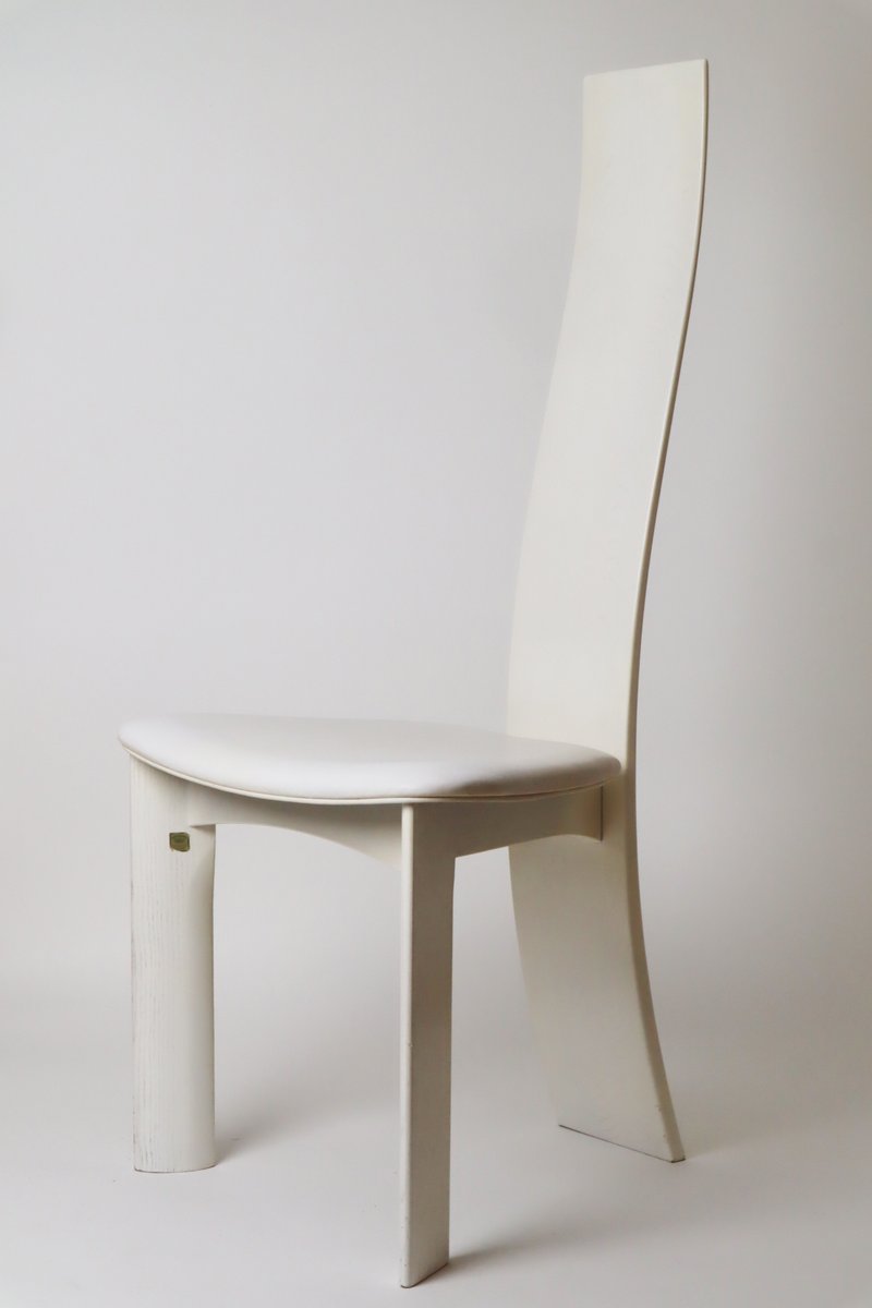 White Iris Dining Chair by Bob & Dries Van Den Berghe for Tranekaer, 1990s