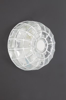 White Iron and Clear Glass Ceiling Lights from Limburg, Germany, 1960s-UGR-1085296