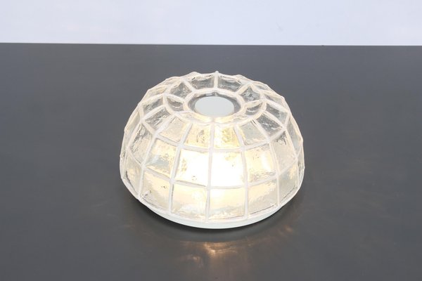 White Iron and Clear Glass Ceiling Lights from Limburg, Germany, 1960s-UGR-1085296