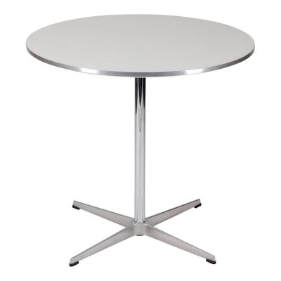 White Laminate Café Table by Arne Jacobsen for Fritz Hansen-MTD-1400185