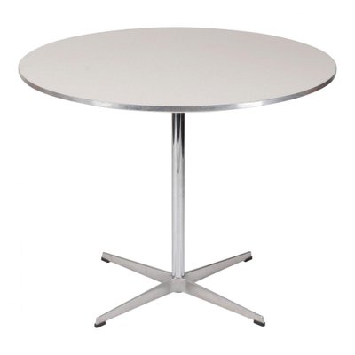 White Laminate Café Table by Arne Jacobsen for Fritz Hansen-MTD-1400184