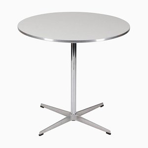 White Laminate Café Table by Arne Jacobsen for Fritz Hansen-MTD-1400185