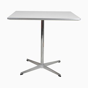 White Laminate Café Table by Arne Jacobsen for Fritz Hansen-MTD-1400186