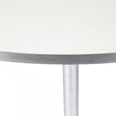 White Laminated Coffee Table with a Metal Border by Arne Jacobsen for Fritz Hansen-MTD-1400174