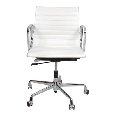 White Leather Ea-117 Office Chair by Charles Eames for Vitra, 2000s-MTD-1400305