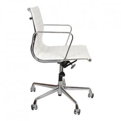 White Leather Ea-117 Office Chair by Charles Eames for Vitra, 2000s-MTD-1400305