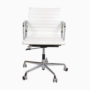 White Leather Ea-117 Office Chair by Charles Eames for Vitra, 2000s-MTD-1400305