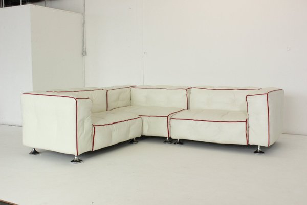 White Leather Sofa from Bretz Don Corleon-VGV-1319969