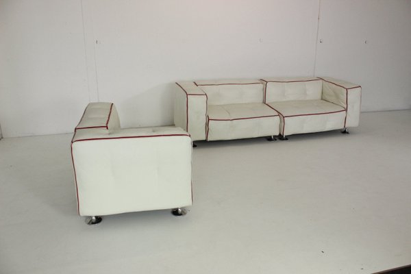 White Leather Sofa from Bretz Don Corleon-VGV-1319969