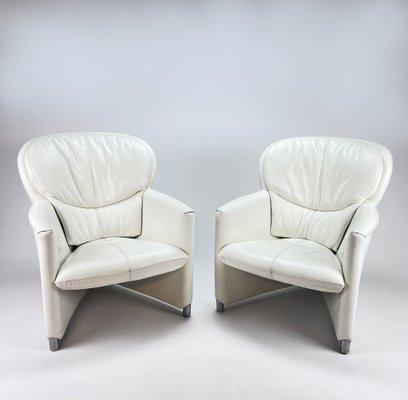 White Leolux Excalibur Chairs by Jan Armgardt, 1990s, Set of 2-RMX-1292111