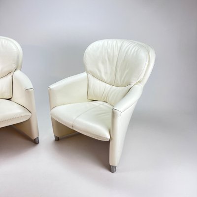 White Leolux Excalibur Chairs by Jan Armgardt, 1990s, Set of 2-RMX-1292111