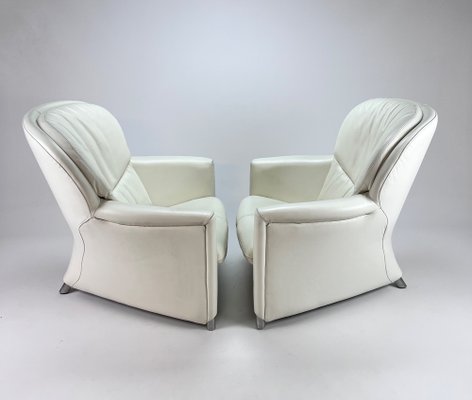 White Leolux Excalibur Chairs by Jan Armgardt, 1990s, Set of 2-RMX-1292111