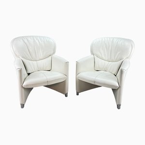 White Leolux Excalibur Chairs by Jan Armgardt, 1990s, Set of 2-RMX-1292111