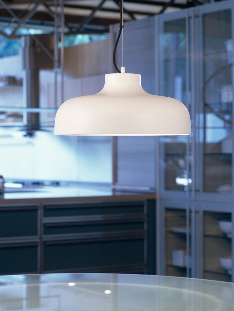 White M68 Pendant Lamp by Miguel Milá