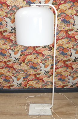 White Marble Alvise Floor Lamp by Luigi Massoni for Guzzini, 1960s-AFE-1223771