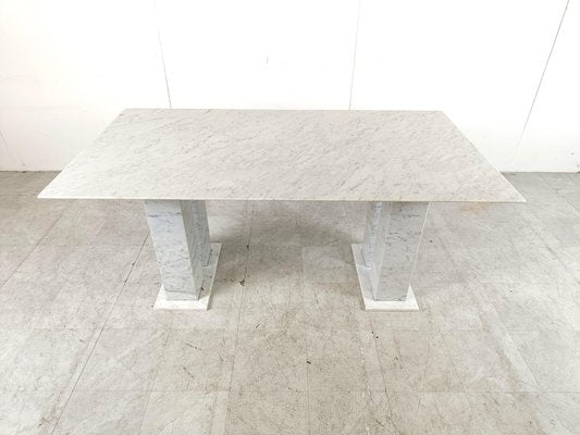 White Marble Dining Table, 1970s-IRH-1779766