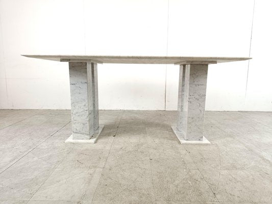 White Marble Dining Table, 1970s-IRH-1779766