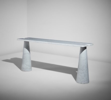 White Marble Eros Console Table by Angelo Mangiarotti for Skipper, 1990s-OHK-2020725