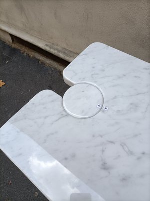 White Marble Eros Console Table by Angelo Mangiarotti for Skipper, 1990s-OHK-2020725