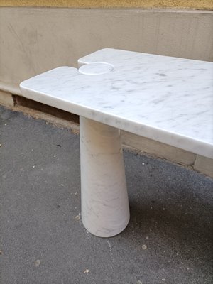 White Marble Eros Console Table by Angelo Mangiarotti for Skipper, 1990s-OHK-2020725