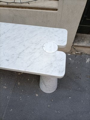 White Marble Eros Console Table by Angelo Mangiarotti for Skipper, 1990s-OHK-2020725