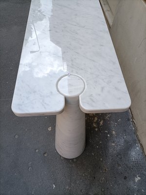 White Marble Eros Console Table by Angelo Mangiarotti for Skipper, 1990s-OHK-2020725