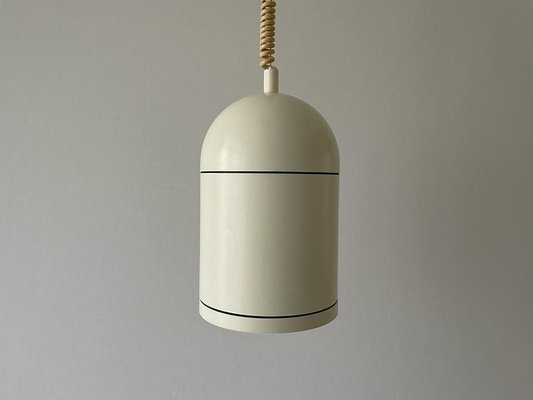 White Metal Adjustable Pendant Lamp from Bega, Germany, 1960s-RDS-1736594