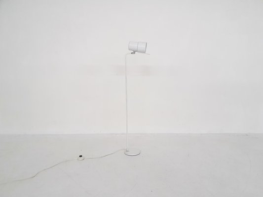 White Metal Floor Lamp, 1960s-ZO-973432