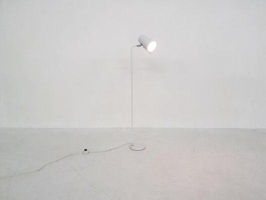 White Metal Floor Lamp, 1960s-ZO-973432