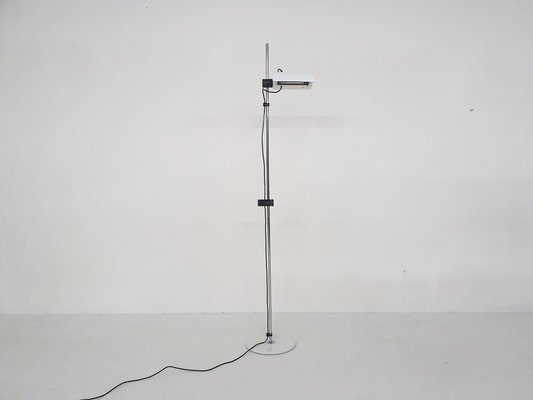 White Metal Floor Lamp, Italy, 1980s-ZO-1027641