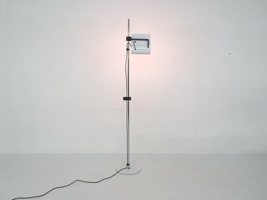 White Metal Floor Lamp, Italy, 1980s-ZO-1027641