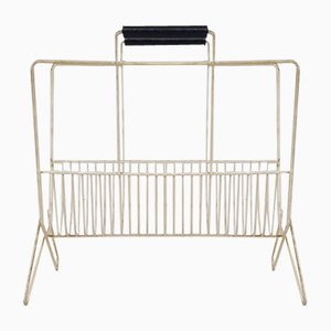 White Metal Magazine Rack, 1950s-ZO-580194