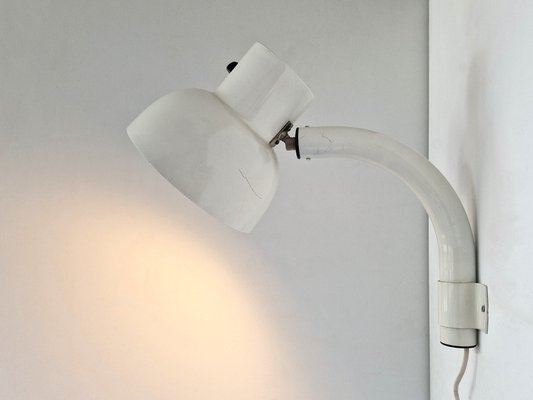 White Metal Wall Lamp by Hans Agne Jakobsson for Ab Markaryd, Sweden, 1970s-NV-1720520