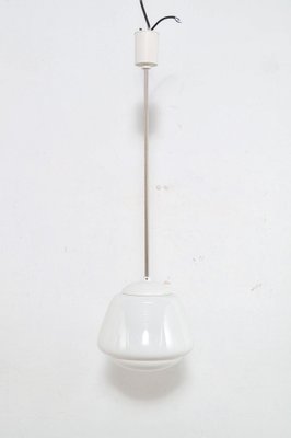 White Milk Glass Ceiling Lamp, 1960s-AOX-1731621