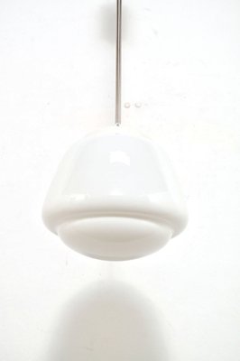 White Milk Glass Ceiling Lamp, 1960s-AOX-1731621