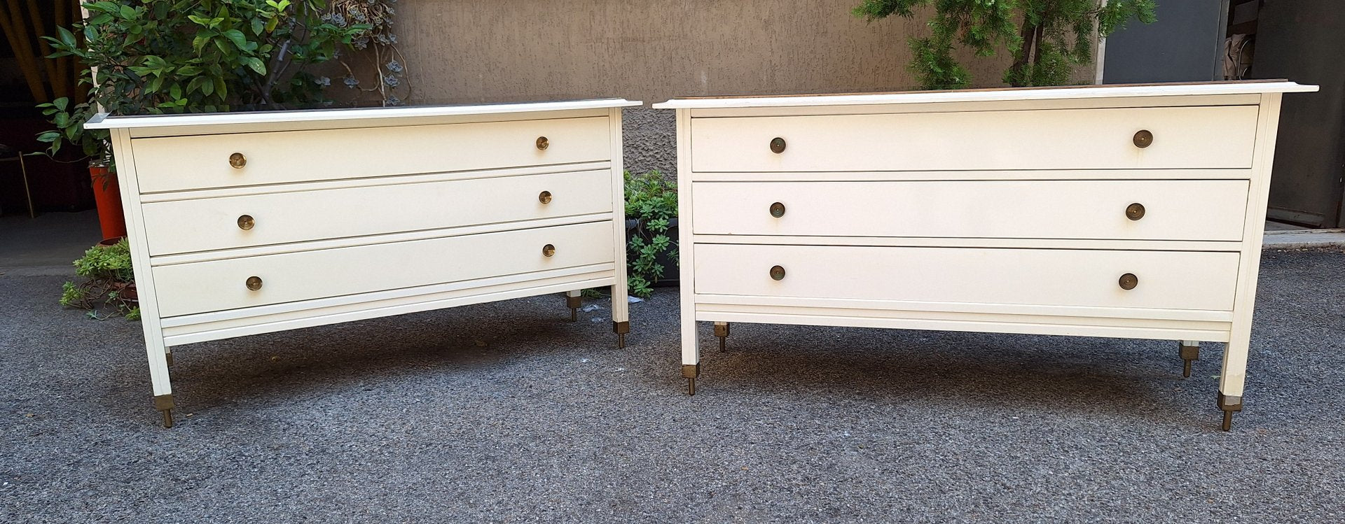 White Model D154 Dressers by Carlo De Carli Rosso for Luigi Sormani, 1960s, Set of 2