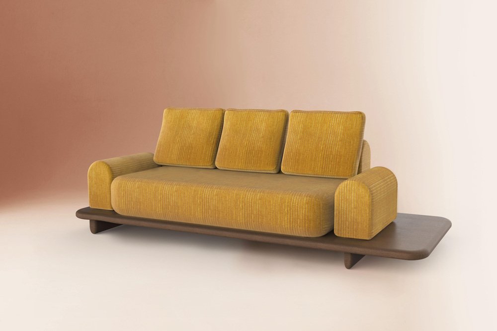 White Moreto Sofa by Dovain Studio