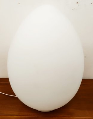 White Murano Egg Table Lamp-QLH-1215834