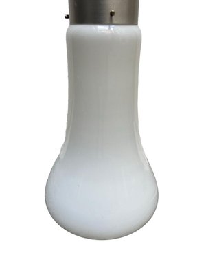 White Murano Glass Floor Lamp from Mazzega, Italy, 1960s-YUW-913040