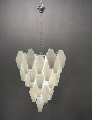 White Murano Glass Polyhedra Chandelier, 1970s-JJC-1370972