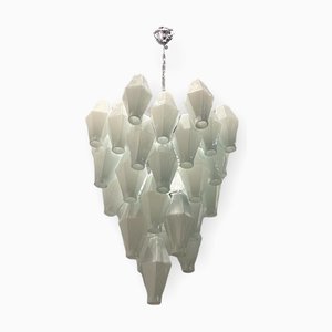 White Murano Glass Polyhedra Chandelier, 1970s-JJC-1370972