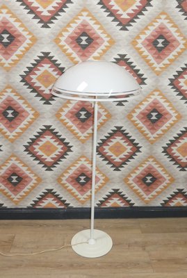 White Mushroom Shaped Floor Lamp, 1980s-AFE-1416900