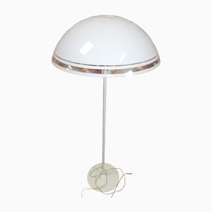 White Mushroom Shaped Floor Lamp, 1980s-AFE-1416900