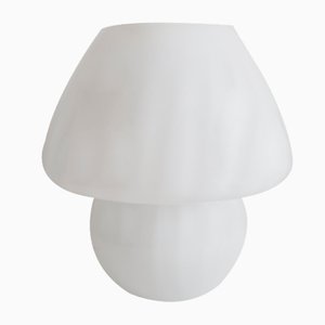 White Mushroom Table Lamp from Glashütte Limburg, 1970s-QDP-579672