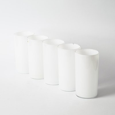 White Opal Model I-114 Tumblers by Timo Sarpaneva for Iittala, Set of 5-IXK-1080286