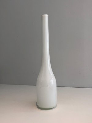 White Opalin Glass Vase-BA-1365336