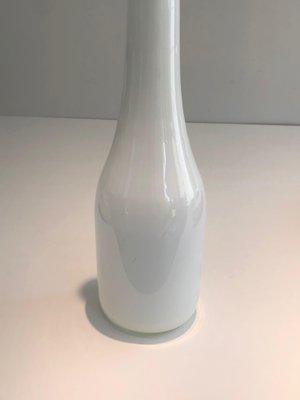 White Opalin Glass Vase-BA-1365336