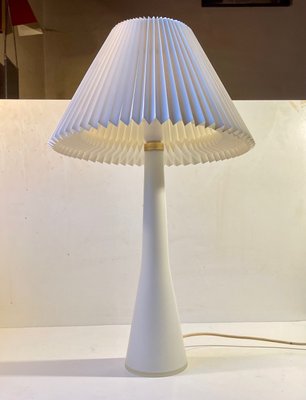 White Opaline Glass Table Lamp by Ernest Voss for Le Klint, 1950s-LCR-1156287